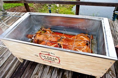 asador pig roast steel box asador miami|La Caja Asadora Roasting Box Cooking Instructions and Times.